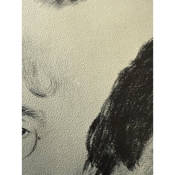 John Lennon Beatles 1981 Graphite Sketch By Penny Alexander Signed In Wood Frame - Picture 12 of 13